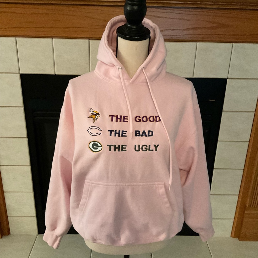 Authentic Life Apparel Hooded Game Sweatshirt, “The Good, Bad, Ugly, Sz M